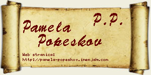 Pamela Popeskov vizit kartica